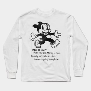 Bimbo the Dog 'Take it Easy..." Long Sleeve T-Shirt